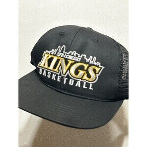 San Diego Kings Basketball ABA RARE Snapback Cap Hat Black